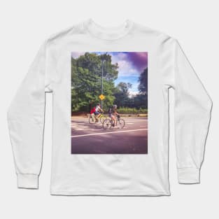 Central Park Bikers Manhattan New York City Long Sleeve T-Shirt